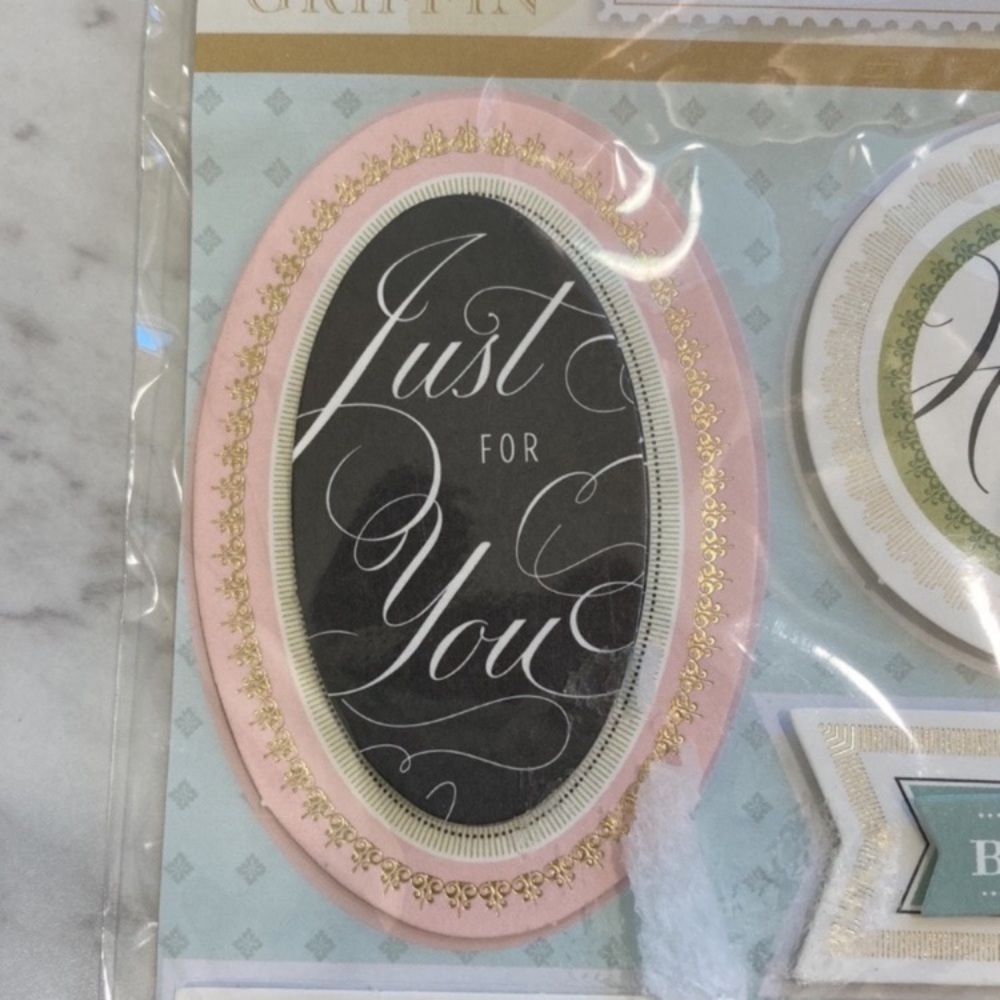 Anna Griffin 3D Stickers Rose Collection Set of 10 NEW - Picture 3 of 12